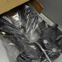 Alpine 16/23 Gallon Slim Trash Can Dolly - 4-Wheel Rectangular Plastic Rolling Garbage Can Cart, Holds Up to 200lbs (Black)