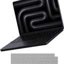 Soonjet for MacBook Pro 14 inch Case | M5 M4 M3 M2 M1 Pro/Max 2026-2021 | 100% Match Official Color | Hard Shell + Laptop Keyboard Cover | Space Black Clear