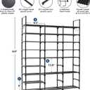 Mavivegue 9-Tier Metal Shoe Rack - Holds 50-55 Pairs, Tall Storage Shelf for Shoes, Boots, Entryway, Closet, Garage