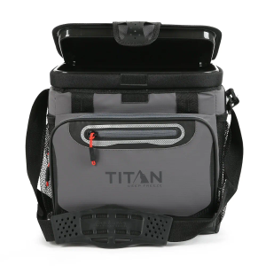 Arctic Zone Titan Deep Freeze Cooler - Zipperless Hardbody Cooler - Small & Large Capacity- Beach & Camping Cooler - Deep Freeze Insulation, HardBody Liner, and SmartShelf 16 can