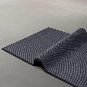 MaxMat Heavy Duty Floor Mat - Large Commercial, Indoor/Outdoor, Waterproof, Low-Profile, Easy to Clean Doormat (2 x 6 Feet, Grey, MXM-RIB0026GY)