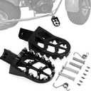 XINGWU Dirt Bike Footpegs Wide Foot Pedals CNC for CRF50 CRF70 CRF110 XR50 XR70 XR110 SSR CT200U KAYO SDG Pit Bike 50cc 70cc 80cc 90cc 100cc 110cc 125cc 150cc Mini Bike Foot Pegs Footrest Black