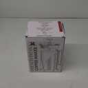 Cafe Du Chateau Stainless Steel French Press Coffee Maker 34 oz - Easy to Use Insulated Coffee Press with 4-Level Filtration, Manual Brewer for Tea, Camping & Travel with BPA Free, Durable Clear Glass