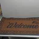 Yimobra Welcome Mat, Heavy Duty Sturdy Door Mats for Home Entrance Outdoor Indoor, Front Doormat for Outside Patio Floor Entry Porch Garage Office, Waterproof, Low Profile, 47 x 24, Coffee