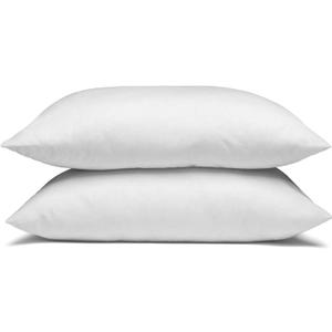 Envirosleep Dream Surrender Medium Support Pillows - Hypoallergenic Polyester Filled Cotton Shell Pillow Set, Standard Size 2 Pillow Set for Hotel or Home Use, by Manchester Mills (Standard (Pack of 2))
