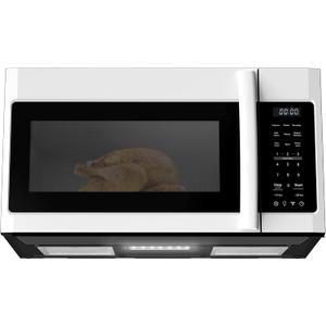 BLACK+DECKER Over the Range Microwave Oven with Vent and One-Touch Auto Cooking, 1.7 cu. ft. OTR Over Stove Microwave, White, 1000 Watts, EM044K6CF-WH