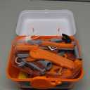 Kids Tool Set, 45 PCS Pretend Play Toddler Tool Kit with Tool Box & Electronic Toy Drill, Construction Tools Set Gift for Boys Girls Ages 3,4,5,6,7,8 Years Old