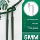 Breeze Touch 8 Pack Plant Support Stakes, 24 Inch Plant Stakes for Outdoor Plants, Peony Cage with 15 Pcs Green Lables, Peony Cages and Supports, Peonies Support Cages Flower Stakes for Plants