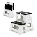 STOODER Folding Step Stool, 2-Step 8" 17", Non-Slip, 300lb Capacity