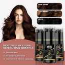 2 x Black Hair Dye Shampoo 3 in 1, Instant Natural Hair Color Shampoo for Women Men 100% Gray Hair Coverage Champu Para Canas Mujer, Lasting 3-4 Weeks & Easy to Use & All Hair Types, 500ml