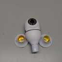 Light Bulb Security Camera 2 Packs, 5G&2.4GHz 2K Security Cameras Wireless Outdoor 360 PTZ Cameras for Home Security with Color Night Vision, 2 Way Talk, AI Human Detection, Screw in Light Socket (White)