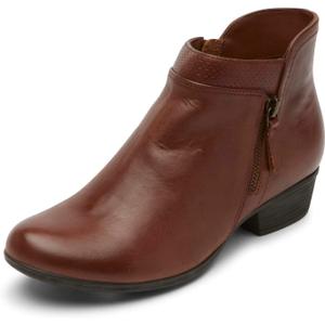 Rockport Women's Carly Bootie (9.5, Tan Leather)