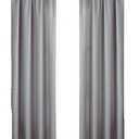 Ivilon Drapery Treatment Window Curtain Rod - Square Design 1 1/8 Rod. 48 to 86 Inch. Satin Nickel