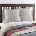 VHC Brands Hatteras Bedding Accessory, Euro Sham 26x26, Blue, 1 Pc