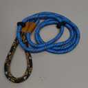 lynxking Slip Lead Dog Leash Reflective, Heavy Duty Comfortable Strong Rope Leash for Large Medium Small Dogs No Pull Training (Light Blue, Large 1/2in x 6ft-Slip Lead)