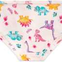 Burt's Bees Baby Toddler Girls' Underwear Set of 5 - Solids, Stripes,Prints, Tag-Free