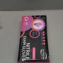 Powder-Free Nitrile Gloves, 3-mil, Disposable Nitrile Gloves, Latex-Free, Powder-Free - Pink/Fuchsia (Medium)