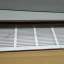 Fancat 30"W x 8"H Return Air Grille [Duct Opening Size], Steel HVAC Return Air Vent Cover for Wall & Ceiling, White Powder-Coated Rust-Resistant AC Cold Air Return, Outer Dimensions 31.75"W x 9.75"H