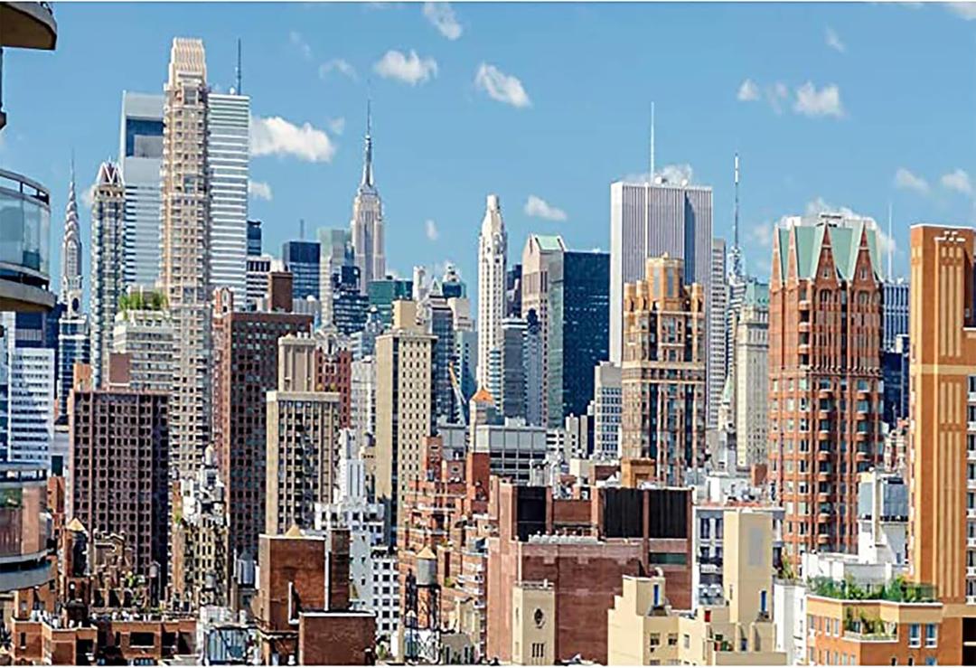 20x10ft New York City Backdrop NYC Backdrop High Rise Buildings Blue Sky White Clouds Cityscape Backdrop New York City Studio Background