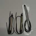 QUASCO Front Rear Motorcycle Led Turn Signals, Universal White Amber Fork Light Strip, Red Brake Tail Lights Compatible with Harley Cafe Racer Dual Sport Dirt Bike, Pack of 3