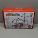 Fort Building Kit for Kids,STEM Construction Toys, Christmas & Birthday Gift for 4 5 6 7 8 9 10 11 12 Years Old Boys and Girls,Ultimate Creative Set for Indoor & Outdoors Activity,140 Pcs,Original (Red)