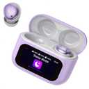 Sleep Earbuds Bluetooth 5.4 Smart Touch Screen Ear Buds, 48H Playtime Mini Sleep Headphones Small Design for Side Sleepers, Crystal-Clear Calls, 5 EQ Modes, IPX7 Waterproof Earphone Purple