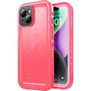 SPORTLINK Design for iPhone 14 Waterproof Case - Shockproof Dustproof Phone Case with Screen Protector for iPhone 14, Full Body Protective Case for iPhone 14 Cover 6.1'' Pink