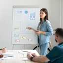 Colored Border Magnetic Labels Dry Erase 4x2 Inch 40 Pieces, Reusable Magnetic Dry Erase Labels for Whiteboards, Locker, School, Classroom, Office, Home