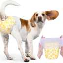 Dono Dog Diapers Female with Stretchy Waist-36Pcs, Disposable Full Wrap Female Puppy Dog in Heat Period Diapers, 360 Leak-Proof Super Absorbent Doggie Puppy