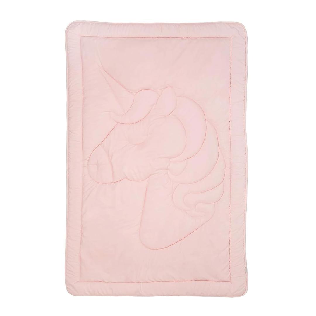 Tadpoles Quilted Toddler Comforter, 40" x 60", Made of 100% Microfiber Polyester (Shell) & 200 GSM Fiberfill, Soft, Breathable & Durable, Ideal for Toddlers (12-48 Months), Pink Unicorn Pattern