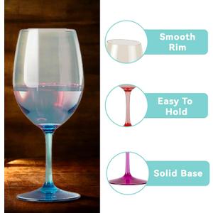 Chroma Wine Glasses Set of 3 14 Oz