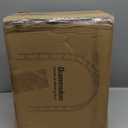 Queension Folding Luggage Rack Stand with Shelf for Guest Room, Foldable Metal Suitcase Storage Caddy Holder for Bedroom Hotel Essentials, Black, 2pack