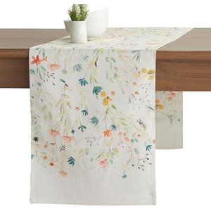 Maison d' Hermine Table Runner 100% Cotton Double Layer Table Runners 108 inches Long Decorative for Home Kitchen Dining Party Gifts for Mothers Day Spring Summer (Colmar)