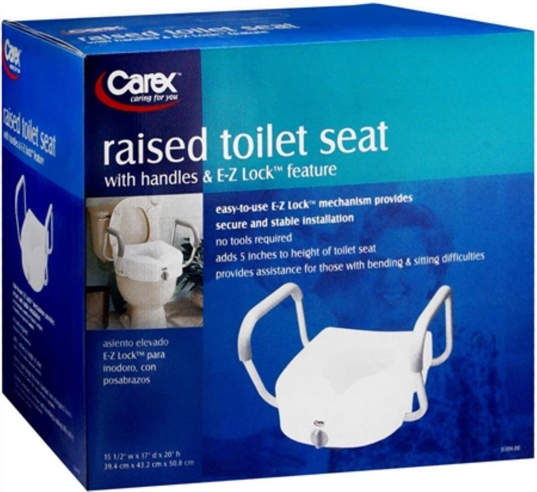 Carex Raised Toilet Seat B304-00 1 Each (Pack of 1)