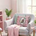 Funny Winter Christmas Bulldog Throw Pillow Covers 18x18 Set of 2,Winter English Bulldog Decor Pillowcase,Bulldog Mom Lover Winter Gifts