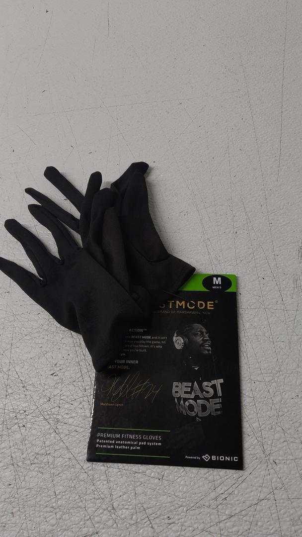 Men's Beastmode Full Finger Fitness Gloves (Medium)