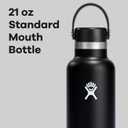 Hydro Flask Water Bottle - Insulated Stainless Steel - Non Spill, Leakproof in 21 Oz Black