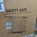34" Tall Baby Gate No Drilling, Auto Close Dog Gate Indoor, White