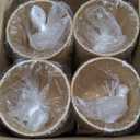 Lamosi 200 Pack 8 oz Kraft Paper Cups, Brown Disposable Paper Coffee Cups, Unbleached Paper Cups for Hot/Cold Beverage Party Home Office