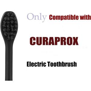 6 Pcs Replacement Toothbrush Heads for Curaprox Hydrosonic Electric Toothbrush Adults, Black