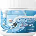 Pipeline Dredging Agent-Sink Drain Hair Clog Remover Cleaner,Toilet Unclogger Heavy Duty,Bathroom Shower Pipeline Dredging Agent,Unclog Clogged Drain(260g)