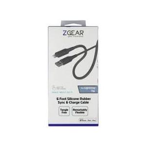 ZGEAR 6 Foot Silicone Rubber Sync & Charge Cable USB-C