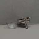 Silver Plated Dome Shape Caviar Server - 1-4 Servings