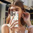 Wildflower Phone Case for iPhone 16 Pro Cute Trendy Aesthetic Floral Design for Women & Girls - Military-Grade Drop Protection - Clear Hard Shell Protective Cover - Red Blue Wildflowers