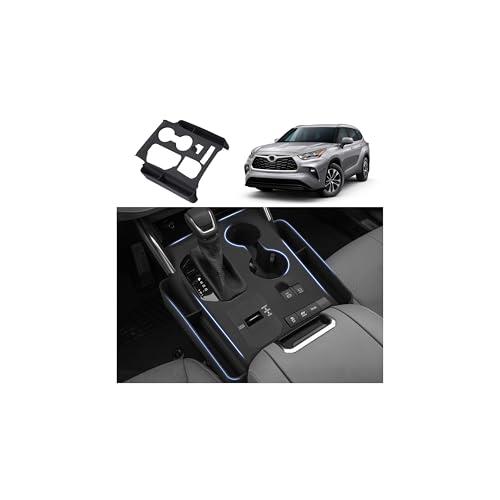 Autorder Silicone Center Console Organizer for 2020-2022 Toyota Highlander Accessories Seat Gap Storage Box Soft Gear Shift Panel Trim Cover