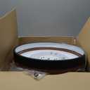 Ken & Ricky 12 Inch Wood Flush Mount Ceiling Light,Modern Led Ceiling Light Fixtures Ceiling Mount, 24W 3000K-6500K Color Dimmable for Bedroom Kitchen Bathroom Hallway 1PK