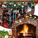 Syhood 36 Pcs Ski Christmas Ornaments Xmas Snowboard Wooden Hanging Christmas Tree Decoration Skiing Ornaments for Skiers Skating and Ski Lover, 12 Styles