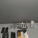 Checkered Party Supplies Set Servers 24 - Checkered Flag Plates, Cups, Napkins, Cutlery - For Race Car Birthday Party Supplies Table Ware Decorations by 4E's Novelty