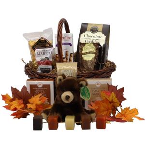 Gift Basket Village - Gobble Gobble, Thanksgiving Gift Basket With Snacks Of The Season