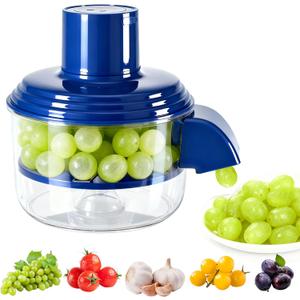 New Electric Fruit Peeler Machine, Automatic Grape, Cherry Tomato & Garlic Peeler, Fast Small Fruit Skin Remover for Kitchen, Salad Prep & Picnic Use, Portable Rechargeable Peeling Tool